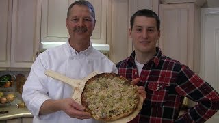 How to Cook a Truly Authentic Italian Pizza from Scratch  Pesto and Shrimp Seafood Pizza [upl. by Artair]