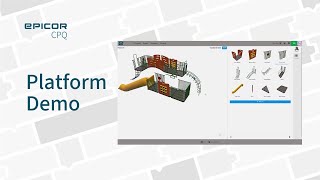 Platform Demo Epicor CPQ Drag amp Drop Visualization [upl. by Eelanaj]