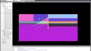 MIDAS eLearningSoilworks Training Construction Stage Analysis of a Shored Excavation [upl. by Ativla]