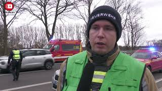 Wasserrettung in Hünxe NRW  5 Kanufahrer im Hochwasser Lippe  Großeinsatz Feuerwehr und DLRG [upl. by Viola]