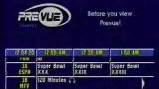 Prevue Channel listing Monday January 27 1997 [upl. by Orten]