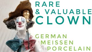 Valuable Clown Meissen porcelain from Germany [upl. by Darrill95]