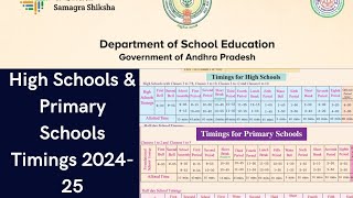 💐 Academic Calendar 202425 High Schools amp Primary Schools Timings 💐 [upl. by Nangatrad]