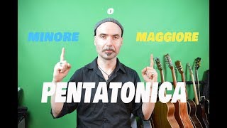 Lezioni di chitarra Pentatonica minore o maggiore Major or Minor pentatonic How to use it [upl. by Noled380]