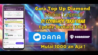 Cara Top Up Diamond Mobile Legends Di Codashop Pakai Dana Terbaru 2024 [upl. by Anasor579]