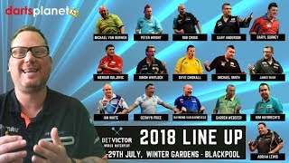 2018 BETVICTOR WORLD MATCHPLAY FIELD CONFIRMED  WHO IS YOUR FAVOURITE TO WIN IT [upl. by Felic707]