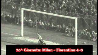 Road to Scudetto  19541955  Tutti i gol del Milan [upl. by Yblocaj]