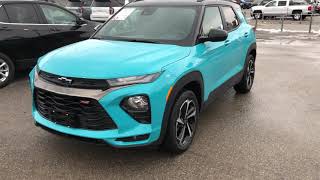 2021 Chevy Trailblazer  OASIS BLUE  AWD  HandsFree Liftgate  Sunroof amp MORE Stock  T1080163 [upl. by Tandie]