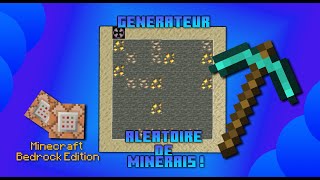 Générateur aléatoire de minerais  Minecraft Bedrock FR [upl. by Lleznod]