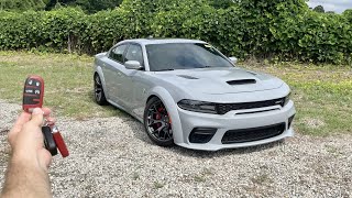 NEW Dodge Charger SRT Hellcat Widebody Start Up Test Drive Walkaround POV and Review [upl. by Ajssatsan]