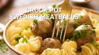 How to Make Crockpot Swedish Meatballs [upl. by Dominique]