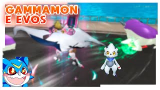 Gammamon e evos Showcase  Digimon Masters Online [upl. by Kaliope]