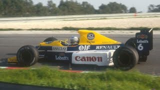 Riccardo Patrese RARE Onboard Estoril 198990 Williams Test [upl. by Eerb]