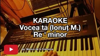 Vocea ta Re  min  KARAOKE cover Ionuț Moșu [upl. by Atcele921]