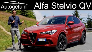 new Alfa Stelvio Quadrifoglio FULL REVIEW Facelift 2020 Alfa Romeo Stelvio QV SUV  Autogefühl [upl. by Henderson]