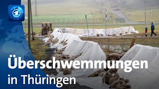 Hochwasser Überschwemmungen in Thüringen [upl. by Nilre]