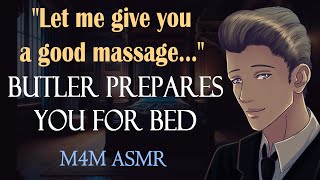 M4M Butler Prepares You for Bed ASMR m4m asmr butler asmr [upl. by Esorbma988]