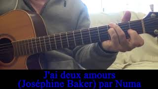 Jai deux amours Joséphine Baker Cover guitare  voix Zaz 1930 [upl. by Eiramoj]