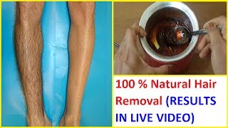 NATURAL HAIR REMOVAL AT HOME WITH LIVE DEMONSTRATION [upl. by Atnod434]