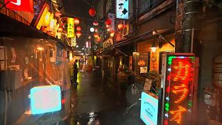 4K・ Tokyo rainy night walk around Akabane [upl. by Drisko]