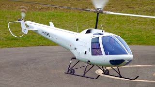 RARE Enstrom 280FX Shark  Takeoff at Nancy Essey Airport  Helicopter [upl. by Earlie]