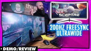 Sceptre C30 Ultrawide  The 200hz Freesync 30quot Bargain Gaming Panel [upl. by Jollanta]