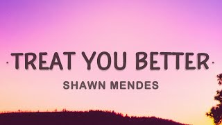 Shawn Mendes  Treat You Better Lyrics [upl. by Nwahsan]