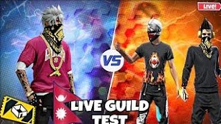 🔴FREEFIRE  NEPAL  BANGLADESH LIVE  BD SERVER GUILD TESTRFFJR OFFICIAL🇳🇵 [upl. by Vincent]