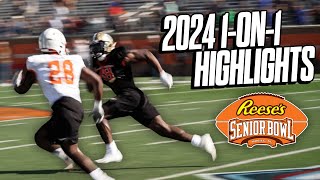 2024 Senior Bowl WRvsDB 1 on 1 Highlights [upl. by Calbert]