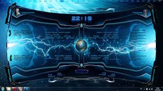 Cyberspher Rainmeter skins [upl. by Kania793]