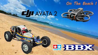 TAMIYA BBX amp AVATA2 ON THE BEACH [upl. by Adirahs]