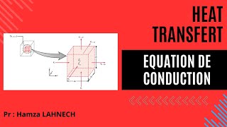 transferts thermiques Live 04  Equation de conduction de chaleur unidimensionnel [upl. by Nyral725]