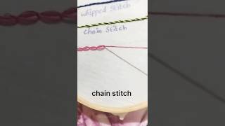 Chain stitch✨embroidery embroiderydesign shortsfeed shortvideo shorts short [upl. by Solegnave]