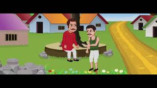 kisaan cartoon kisaan ki kahani farmer cartoon farmer story vedio poor man story [upl. by Aliemaj73]