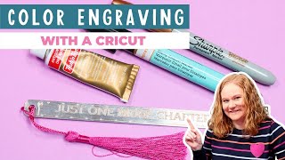 How to Get Color Engraving with a Cricut Machine [upl. by Dranreb244]