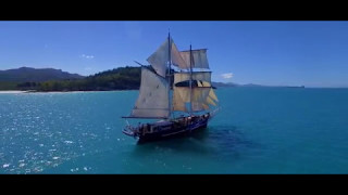 Whitsunday Islands Drone Video Tour  Expedia Australia [upl. by Nahsab]