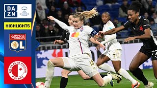 HIGHLIGHTS  Olympique Lyonnais vs Slavia Prague UEFA Womens Champions League 202324 Matchday 6 [upl. by Conrado]