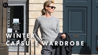 Your Guide to a Chic Winter Capsule Wardrobe  Parisian Vibe [upl. by Devlen]