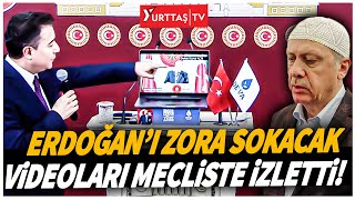 Ali Babacan Erdoğanı zora sokacak videoları mecliste izletti [upl. by Selden]