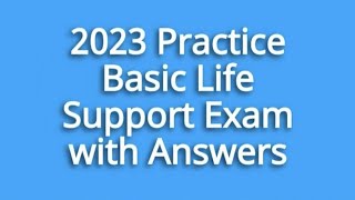 Practice Basic Life Support BLS Questions with Answers  Pass Your CPR amp BLS Exam [upl. by Anrapa]