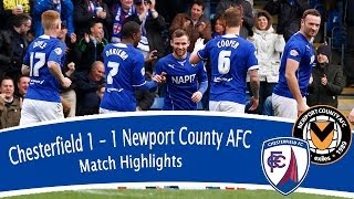 Chesterfield 11 Newport County [upl. by Kevyn]