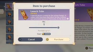 HOW TO BUY AND LAUNCH FIREWORKS 🎆 GENSHIN IMPACT [upl. by Norvell567]