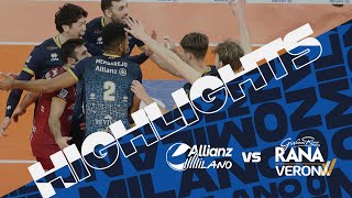 Allianz Milano vs Rana Verona SuperLega Match Highlights [upl. by Kerge]