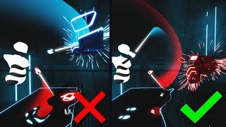 Beat Saber  How To Hit For 100 Points Consistently [upl. by Keating190]