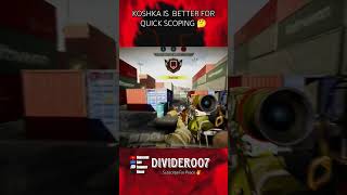 KOSHKA IS BEST FOR QUICK SCOPING🤔callofduty callofdutymobile codmobile codm cod gaming shorts [upl. by Yate]