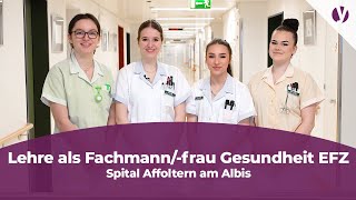 Lehre als Fachmannfrau Gesundheit FaGe EFZ bei Spital Affoltern am Albis [upl. by Colombi696]