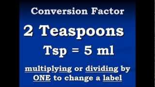 Conversion Video Teaspoons to Milliliters and back again [upl. by Angadresma618]