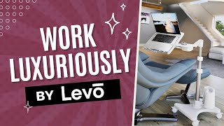 Work Luxuriously From Home  LEVO Deluxe Laptop Floor Stand [upl. by Anil192]