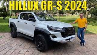 Avaliação Toyota Hilux GRS 2024  o que a versão quotesportivaquot traz de diferente [upl. by Gorrono]