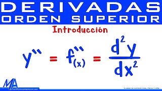 Derivadas de orden superior Introducción [upl. by Niwred]